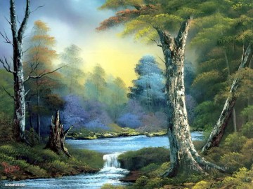 agua paisajes rio Pinturas al óleo